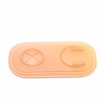 Haute qualité écologique 3D PVC doux patchs prix usine Logo conceptions pour écouteur Port trou 2D Silicone caoutchouc forme fleur