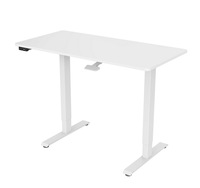Usine vendant directement bureau réglable en hauteur de cadre blanc électrique ergonomique sain avec surface de travail de bureau d'ordinateur d'écriture