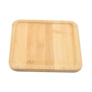 Plateau à pizza et à steak en bois massif de style japonais avec poignée en bois, planche à pizza ronde en bambou, plateau à pizza double face. - Product Image 2