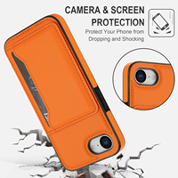 Dompet Kulit Grosir dengan Pengisi Daya Nirkabel dan Casing Ponsel untuk iPhone 18 Pro Max 17 Air 16E 16 Plus 15 14, Dilengkapi Slot Kartu dan Penyangga