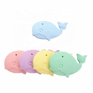 Promotion Collier de dentition en silicone de qualité alimentaire sans BPA, motif baleine de dessin animé, à faire soi-même, pour bébés, cadeau mignon pour la fête prénatale des nourrissons - Product Image 2