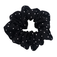 Chouchous en satin à pois pour femmes, élastiques à cheveux style vintage, en tissu doux, attaches pour queue de cheval, accessoire capillaire