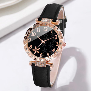 Nuevo set de 6 relojes de cuarzo para mujer, superventas, con correa de cuero PU, esfera de 36 mm, tipo dije, para venta transfronteriza. - Product Image 5