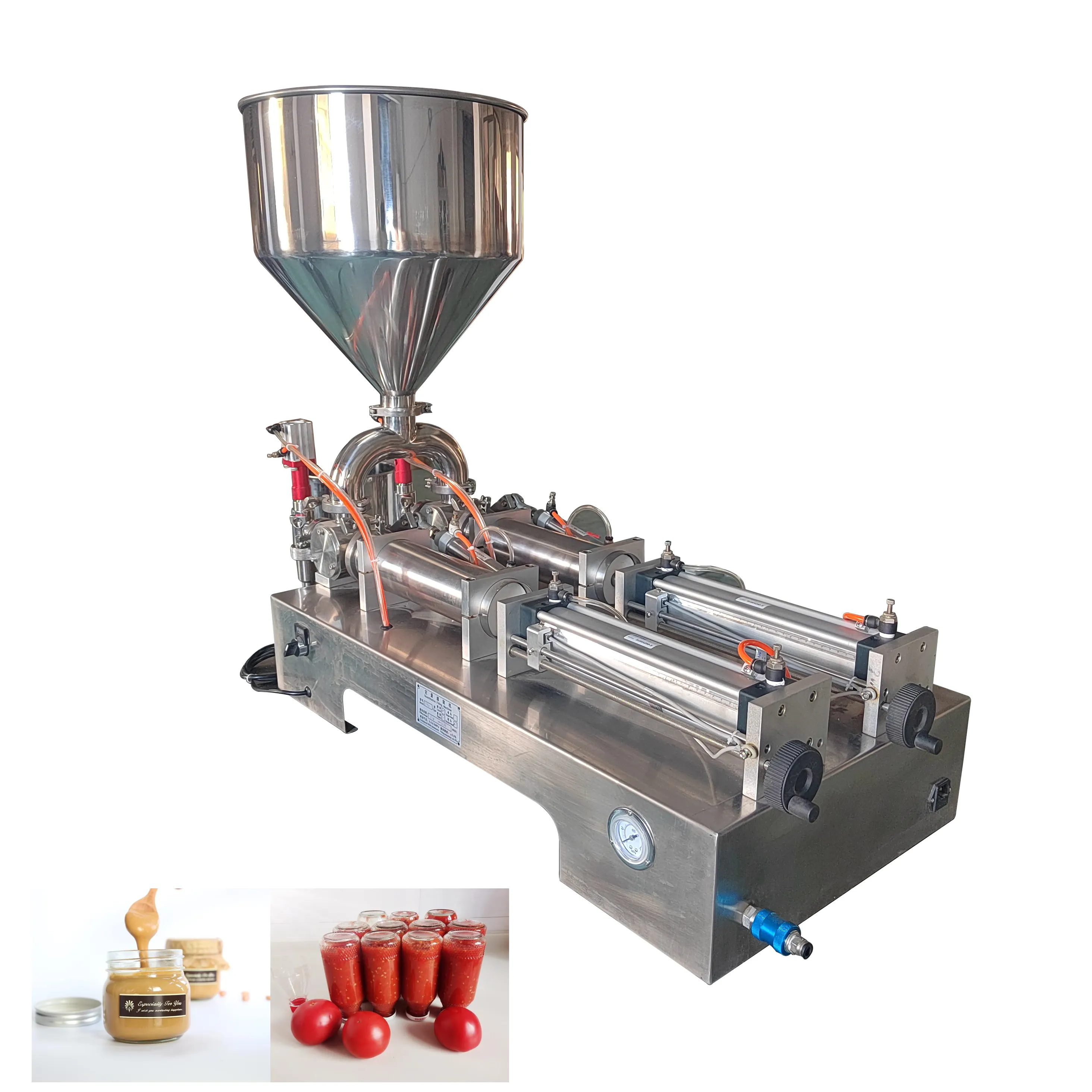 AOC 2500ml Double Head Cream Filling Machine Juice Packaging Machine Tetra Pack Juice Filling and Packing Machines SS304