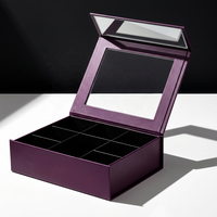 Boîtes de bonbons au chocolat de luxe, emballages de biscuits aux noix, boîtes à bonbons avec séparateurs, couvercle à fermeture magnétique, boîte cadeau avec fenêtre transparente