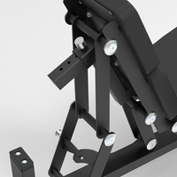 Banc de musculation professionnel de luxe avec accessoire unique pour le développement des jambes, idéal pour un entraînement efficace des membres inférieurs et le renforcement musculaire.