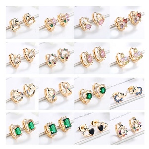 Orecchini da <span class=keywords><strong>Donna</strong></span> <span class=keywords><strong>Personalizzati</strong></span>, <span class=keywords><strong>Gioielli</strong></span> Placcati Oro alla Moda per Signore - Product Image 4