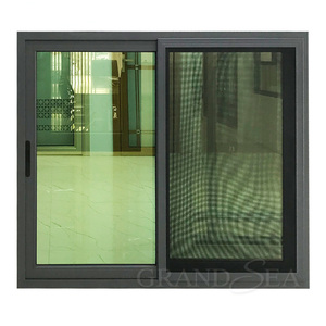Fenêtres au design élégant pour la maison avec de belles photos et images, fenêtres coulissantes en aluminium anti-ouragan au design simple - Product Image 2