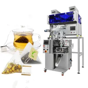 Machine à emballer les sachets de thé machine à emballer les sachets de thé pyramidaux machine à sceller les remplissages pour sachets de thé en nylon