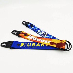 Llaveros Promocionales Personalizados al por Mayor con Logotipo, Mosquetones, Llaveros de Poliéster, Cordones de Muñeca de Camuflaje - Product Image 3