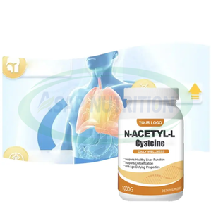 Cápsula OEM N Acetil Cisteína NAC Suplementos antioxidantes Aminoácido 400mg N-Acetil-Cisteína NAC Cápsulas - Product Image 1