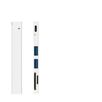 Hub USB 3.0 con 4 Puertos de Aluminio, Velocidad de 5Gbps, Divisor y Extensor USB para Laptop, PC, MacBook, iMac, Surface Pro y Más, en Caja