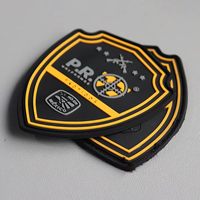 Patch en caoutchouc chromé personnalisé en TPU 3D en relief, à coller ou thermocollant, pour uniforme de polo, échantillon, faible MOQ, OEM, gaufré, néon, mat