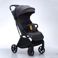 Poussette de voyage compacte XCD XCDS1, pliable d'une seule main, capacité de charge de 20 kg, 0-3 ans, légère, pour avion