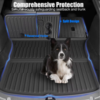 Tapis de sol pour Tesla Model Y Juniper, accessoires, ensemble de 8 tapis de sol avec tapis de coffre arrière, tapis de coffre avant, tapis de seuil de porte