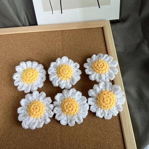 High Quality Handmade Crochet Woven Handcrafted Little <strong>Daisy</strong> Bouquet Creative <strong>Gift</strong> Knit Artificial Flowers - Product Image 6