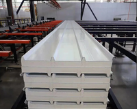 Panneau sandwich de toiture en mousse PU et aluminium, matériau de construction, panneau sandwich PU, panneau sandwich métal polyuréthane PIR, panneau mural de toiture