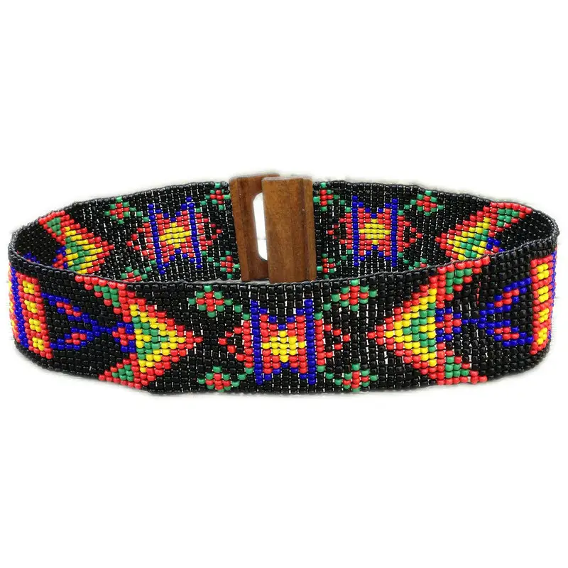 Cinturón de cuentas elástico multicolor personalizado para mujer, accesorios de moda hechos a mano