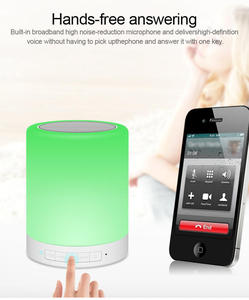 Vente chaude <span class=keywords><strong>Color</strong></span>é Tactile Lampe Bluetooth Haut-Parleur Extérieur Portable Support TF Carte Haut-parleurs Sans Fil - Product Image 4