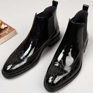 Mocassins pour hommes en cuir brun de haute qualité, fabriqués au Royaume-Uni, style rétro, cuir lavé, Goodyear Welted, lacets, brogues imperméables - Product Image 6