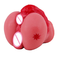 LUUK En gros Masturbateur masculin réaliste en forme de fesses de cheval, à double orifice (anal et vaginal), avec grande poche vaginale artificielle pour hommes