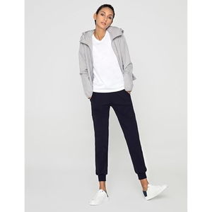 Pantalones Casuales de Corte Recto y Ajustado para Mujer |   Pantalones de Cintura Alta con Cordón y Bolsillos Laterales |   Mezcla de algodón transpirable antiarrugas - Product Image 3