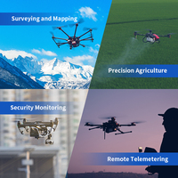 Antenne GNSS UAV hélicoïdale à gain élevé et légère Harxon HX-CH6017A, performances à faible altitude, antenne GPS/GNSS pour applications de drones