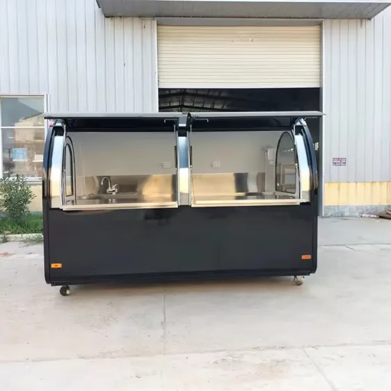 Quiosque de comida móvel personalizado equipamento fechado rua do quiosque da barra de café