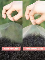 Pelucas de Encaje Frontal Pre-Arrancadas con Cabello de Bebé 13x4 13x6 HD Transparentes Liso Extremo para Mujeres Negras