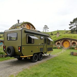 Vente chaude <span class=keywords><strong>Prix</strong></span> d'usine Petite <span class=keywords><strong>caravane</strong></span> de camping pour 2 personnes Mini pour le camping en famille Voyage - Product Image 3