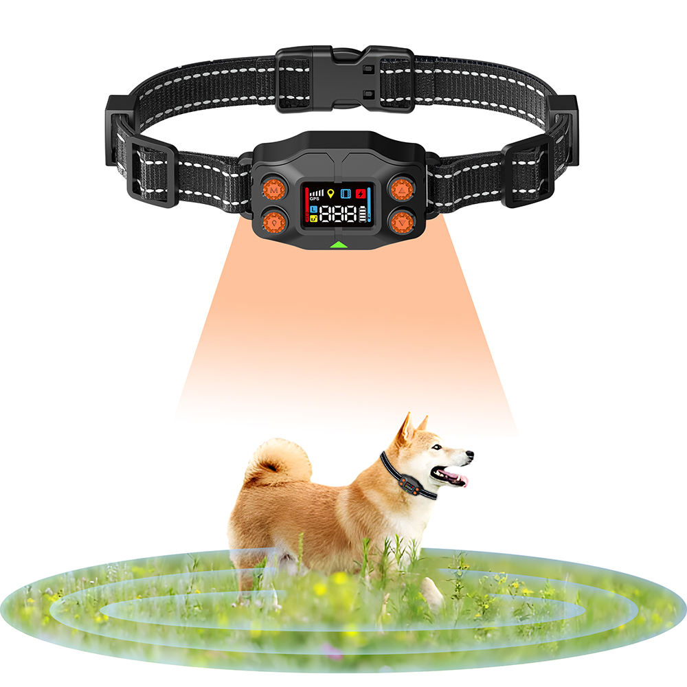 Gps Dog Collar Fence System WIEZ GPS Wireless Dog Fence, Electric