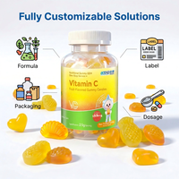 Op maat gemaakte OEM 1000mg vitamine C gummy snoepjes groothandel hoge kleurintensiteit zachte kauwbare vitaminen GMP gecertificeerde fabriek