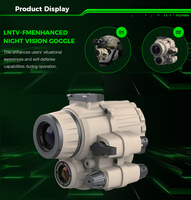 LNTV-FM Gen2 Monoculaire Thermique Multimode à Fusion, Lunettes de Vision Nocturne à Faible Luminosité OLED 800x600, Autonomie de 8h, Utilisation sur Casque, Garantie 1 An