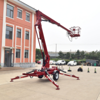 Nouvelle nacelle élévatrice diesel tractable de 18 m avec structure de jambes multi-sections YILULIFT TBLT18.0 pour l'inspection des pales d'éoliennes