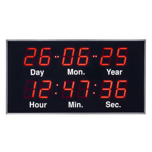 CHEETIE CP117 Fabricante Eletrônico Grande Data Calendário Digital Relógio Dia Mês Ano Relógio De Parede Para Sala De Estar Escritório - Product Image 3