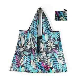 Hot Sale <b>Foldable</b> <b>Shopping</b> <b>Bag</b> Flower Design Polyester <b>Shopping</b> <b>Bag</b> Reusable Tote <b>Shopping</b> <b>Bag</b> - Product Image 1