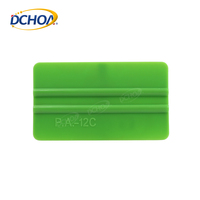 DCHOA Applicateur manuel d'emballage de voiture Raclette en vinyle PA-12C Raclette en plastique vert