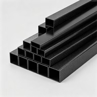 Tube carré en fibre de carbone mat anti-fatigue de qualité supérieure pour châssis d'équipement de topographie