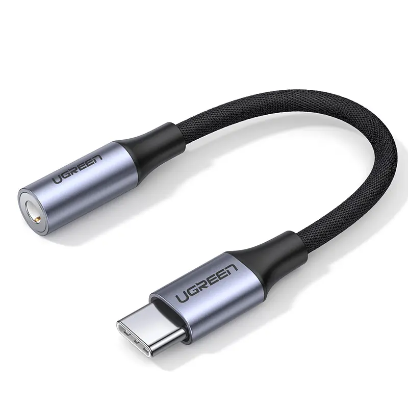 Ugreen-Adaptador de auriculares tipo C 3,5, Cable de Audio, Usb C a 3,5mm