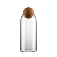 Pot de stockage en verre transparent classique pour le stockage des aliments de cuisine-pour les grains de café en grains