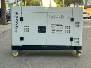 Générateurs diesel portables de qualité supérieure, super <span class=keywords><strong>silencieux</strong></span>, 10KW, 12KW, 15KW, démarrage automatique, châssis ouvert, options ATS, 240V/480V/230V nominal - Product Image 2