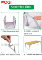 Table de camping pliable WOQI, table de pique-nique légère et table de pique-nique pour fêtes et plage, toutes disponibles