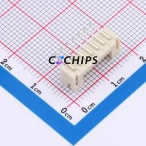 WAFER-PH2.0-7PWZ-Y62 Wire-to-Board Pin Header Bent Lead Through Hole,P=2mm Connector 1x7P 2mm Right Angle Insert PH - Product Image 2