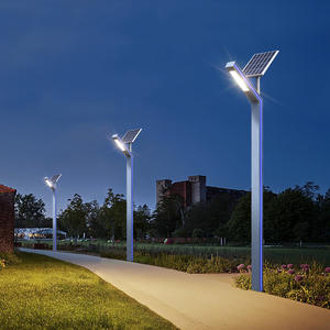ไฟถนนโซลาร์เซลล์คุณภาพสูง 30w 60w 90w โครงอะลูมิเนียม ไฟสวนเสาสูง ไฟ LED ติดเสาสำหรับตกแต่งภูมิทัศน์ - Product Image 1