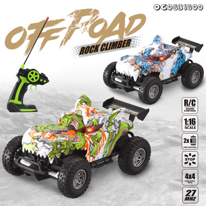 Điều khiển từ xa 4 kênh thiết lập đồ chơi Đầy đủ tùy chỉnh 1:16 <span class=keywords><strong>RC</strong></span> LED Light up diễn viên đóng Thế leo núi đá xe graffiti mặt hàng quà tặng cho bé trai bán buôn - Product Image 2