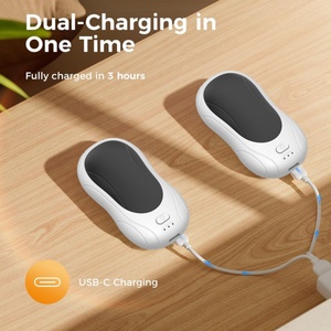 Lot de 2 chauffe-mains mini portables rechargeables avec protection contre la surchauffe, charge USB pour une utilisation en extérieur et en voiture - Product Image 3