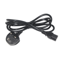 Alimentation UK EU AU 1.5m fusionné AC 100 ~ 220V prise d'ordinateur C14 C13 PC cuivre 2Pin 3Pin Paptop cordon d'alimentation câble rallonge câble