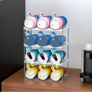 Étagère à chaussures de cuisine moderne à quatre niveaux, transparente, amovible, pliable, écologique, avec <span class=keywords><strong>rangement</strong></span> empilable - Product Image 1