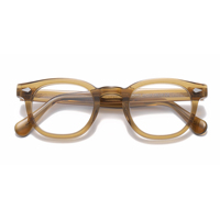 Monture de lunettes de vue unisexe de luxe en acétate, style rétro personnalisé, forme ovale tendance pour visage en diamant, lunettes de lecture