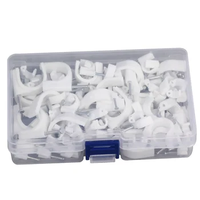 Clips de câble en nylon à bas prix de vente chauds Clips de câble plats en plastique faciles à utiliser